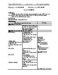 Giáo án Toán học Lớp 6 - Năm học 2008-2009 - Nguyễn Tiến Đồng