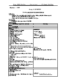 Giáo án Toán học Lớp 6 - Tuần 14 - Năm học 2008-2009 - Nguyễn Tiến Đồng Giáo án Toán học Lớp 6 - Tuần 14 - Năm học 2008-2009 - Nguyễn Tiến Đồng