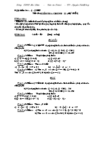 Giáo án Toán học Lớp 6 - Tuần 23 - Năm học 2008-2009 - Nguyễn Tiến Đồng