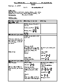 Giáo án Toán học Lớp 6 - Tuần 26 - Năm học 2008-2009 - Nguyễn Tiến Đồng Giáo án Toán học Lớp 6 - Tuần 26 - Năm học 2008-2009 - Nguyễn Tiến Đồng