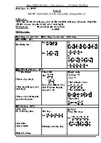 Giáo án Toán học Lớp 6 - Tuần 27 - Năm học 20