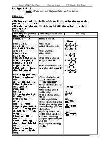 Giáo án Toán học Lớp 6 - Tuần 30 - Năm học 2008-2009 - Nguyễn Tiến Đồng Giáo án Toán học Lớp 6 - Tuần 30 - Năm học 2008-2009 - Nguyễn Tiến Đồng