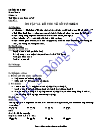 Giáo án tự chọn môn Số học Lớp 6 - Chủ đề 1: