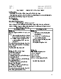 Giáo án tự chọn môn Số học Lớp 6 - Năm học 2008-2009 (bản 2 cột)