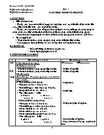 Giáo án tự chọn môn Số học Lớp 6 - Tiết 3: Cá