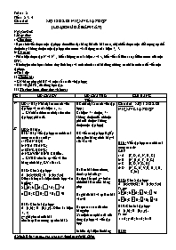 Giáo án tự chọn môn Toán học Lớp 6 - Chủ đề 1
