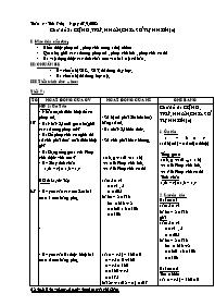 Giáo án tự chọn môn Toán học Lớp 6 - Chủ đề 3