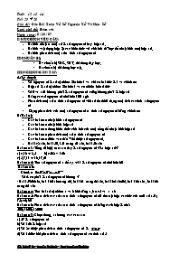 Giáo án tự chọn môn Toán học Lớp 6 - Chủ đề 4