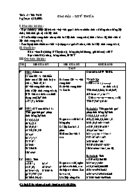 Giáo án tự chọn môn Toán học Lớp 6 - Chủ đề 4