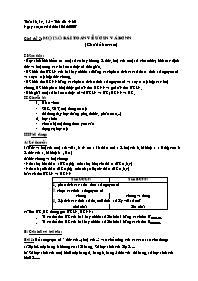 Giáo án tự chọn môn Toán học Lớp 6 - Chủ đề 5