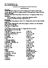 Giáo án tự chọn môn Toán học Lớp 6 - Chủ đề 6: Các phép toán về số tự nhiên (chủ đề bám sát)