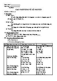 Giáo án tự chọn môn Toán Lớp 6 - Chủ đề: Các 