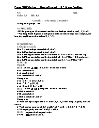 Giáo án tự chọn môn Toán Lớp 6 - Tiết 4+5 - C