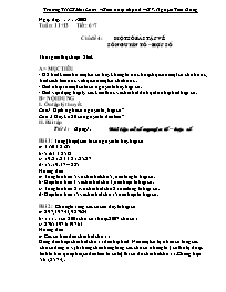 Giáo án tự chọn môn Toán Lớp 6 - Tiết 6+7 - C