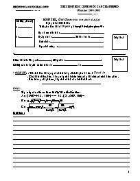 Kì thi chọn học sinh giỏi cấp Thành phố - Môn thi: Giải Toán trên máy tính Casio - Phòng GD Hạ Long