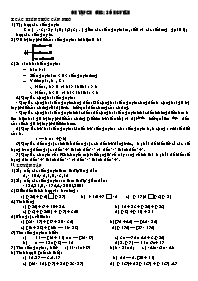 Tài liệu ôn tập hè môn Toán học - Lớp 6