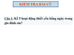 Bài giảng Công nghệ 6 (Chân trời sáng tạo) - 