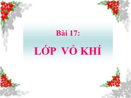 Bài giảng Địa lí 6 - Bài 17: Lớp vỏ khí