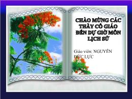 Bài giảng Lịch sử 6 - Tiết 30, Bài 26: Cuộc đ