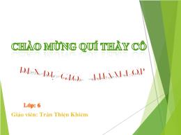 Bài giảng Mĩ thuật 6 - Bài 14: Vẽ trang trí T