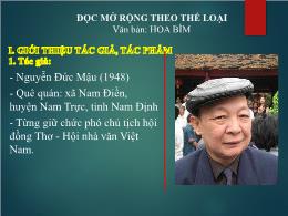 Bài giảng Ngữ văn 6 (Chân trời sáng tạo) - Đọ
