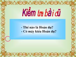 Bài giảng Ngữ văn 6 - Tiết 107: Các thành phầ