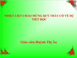 Bài giảng Sinh học 6 - Chương III, Bài 13: Cấ