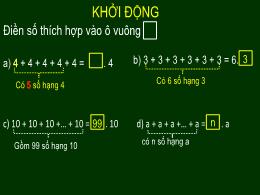 Bài giảng Toán 6 (Chân trời sáng tạo) - Bài 4