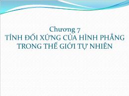 Bài giảng Toán 6 - Chương 7: Tính đối xứng củ