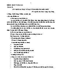 Chuyên đề Xây dựng ma trận và đặc tả đề kiểm 
