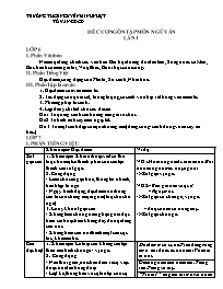 Đề cương ôn tập Covid 19 Ngữ văn 6 - Lần 1 - 