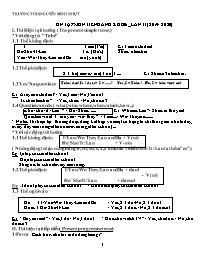 Đề cương ôn tập Covid 19 Tiếng Anh 6 - Lần II