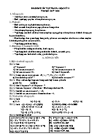 Đề cương ôn tập Covid 19 Toán 6 - Học kì II -
