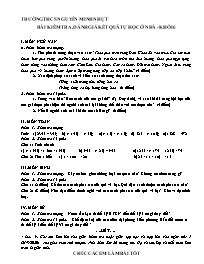 Đề kiểm tra Covid 19 các môn Khối 6 - Năm học