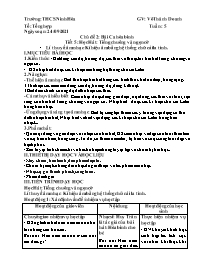 Giáo án Âm nhạc 6 - Tuần 5 - Năm học 2021-202