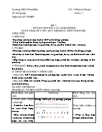 Giáo án Âm nhạc 6 - Tuần 7 - Năm học 2021-202