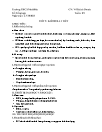 Giáo án Âm nhạc 6 - Tuần 9 - Năm học 2021-202