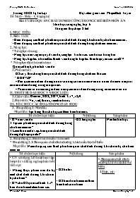 Giáo án Công nghệ 6 - Bài 17: Bảo quản chất d