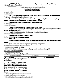 Giáo án Công nghệ 6 - Chủ đề: Thu chi trong g