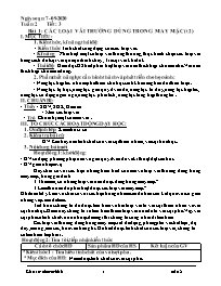 Giáo án Công nghệ 6 - Tuần 2 - Năm học 2020-2