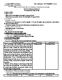 Giáo án Công nghệ 6 - Tuần 28+29 - Năm học 20