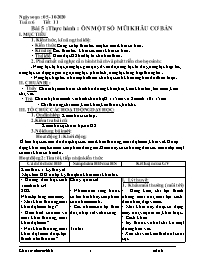 Giáo án Công nghệ 6 - Tuần 6 - Năm học 2020-2