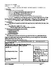 Giáo án Công nghệ 6 - Tuần 7 - Năm học 2020-2