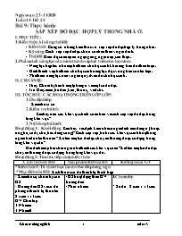 Giáo án Công nghệ Lớp 6 - Tuần 13 - Năm học 2