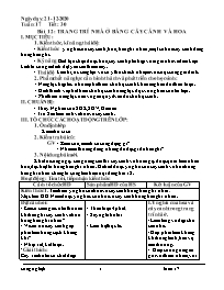 Giáo án Công nghệ Lớp 6 - Tuần 17 - Năm học 2