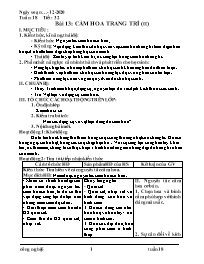 Giáo án Công nghệ Lớp 6 - Tuần 18 - Năm học 2