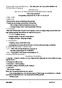 Giáo án Công nghệ Lớp 6 - Tuần 24+25 - Năm họ