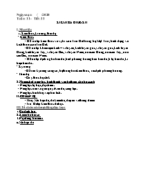Giáo án Địa lí 6 - Tuần 11: Kiểm tra giữa kì