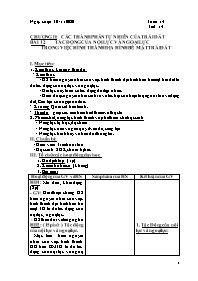 Giáo án Địa lí 6 - Tuần 14 - Năm học 2020-202