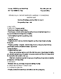 Giáo án Địa lí 6 - Tuần 22 - Năm học 2020-202